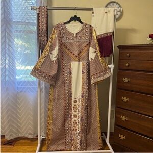 Elegant Multicolor Women's Dress Palestinian thobe